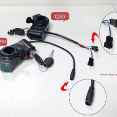 Arwibon Q30Pro Scooter Lock Switch - Electric Scooter
