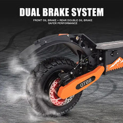 Patinete eléctrico Arwibon GT08 de 5600 W con doble motor para adultos