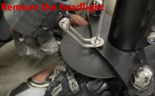 How to Remove the Front Lights on an Arwibon Q30 Scooter