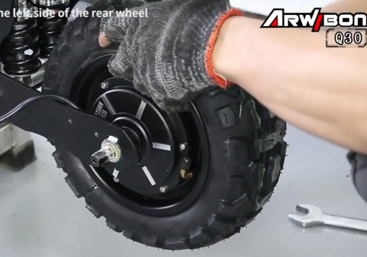 How to Remove the Rear Wheel Motor on an Arwibon Q30Pro