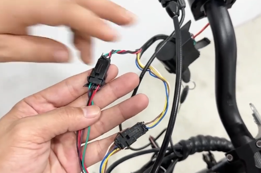 Arwibon Electric Scooter Key Ignition Switch Wiring and Connector Installation Guide