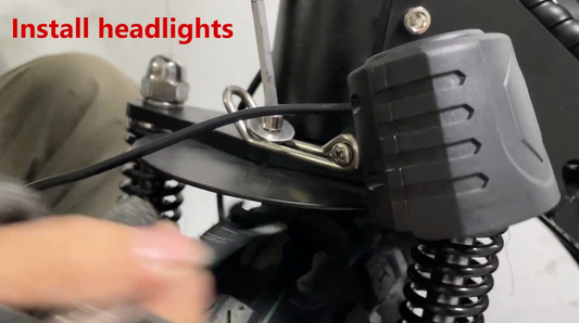 How to Install the Front Lights on an Arwibon Q30 Scooter
