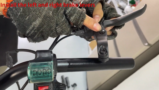 How to Install and Adjust the Left and Right Brake Levers on an Arwibon Q30 Scooter