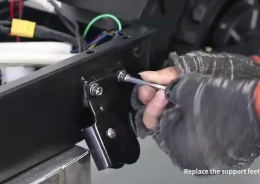 How to Remove the Kickstand on an Arwibon Q30 Scooter