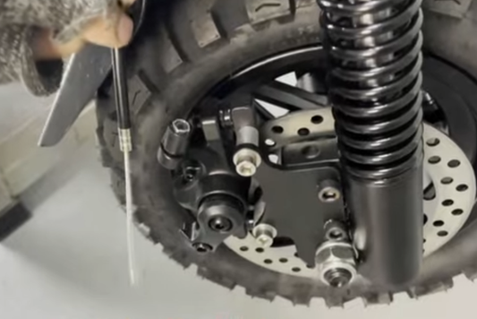 How to Remove the Front Brake Cable on an Arwibon Q30 Scooter