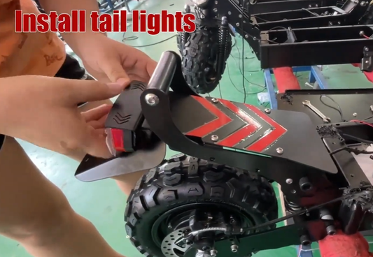 How to Install the Tail Light on an Arwibon Q30 Scooter