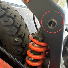 Arwibon GT08 Front Suspension Axle + Spacer